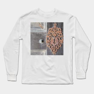 Door to my house, key to my heart - Church door detail in Sagres, Portugal Long Sleeve T-Shirt